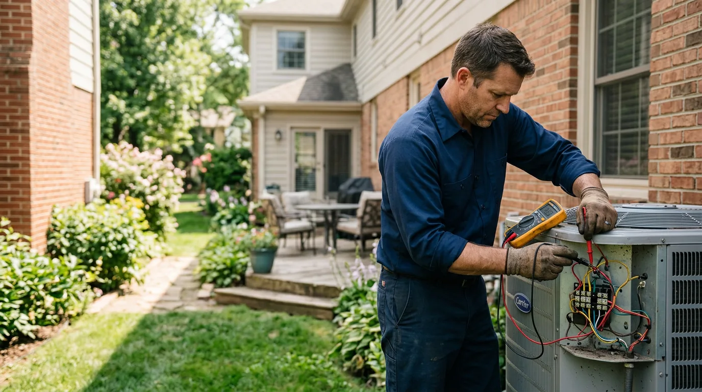 HVAC technician working near Wachapreague, VA